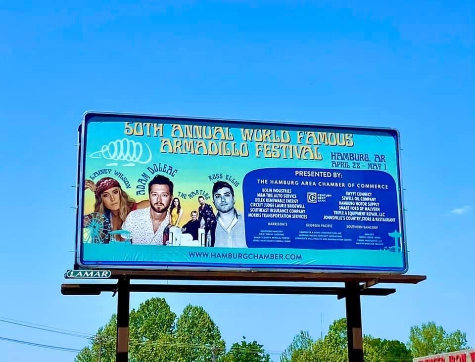 armadillo festival billboard