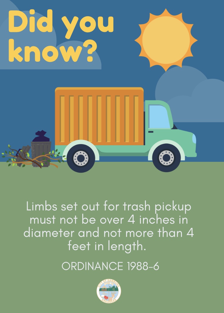 Limbs at trash pickup